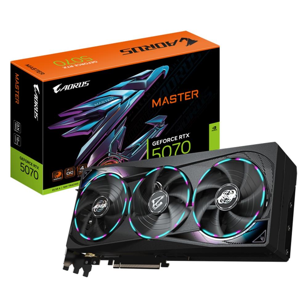 Tarjeta grafica gigabyte rtx 5070 aorus master 12gb negro gddr7