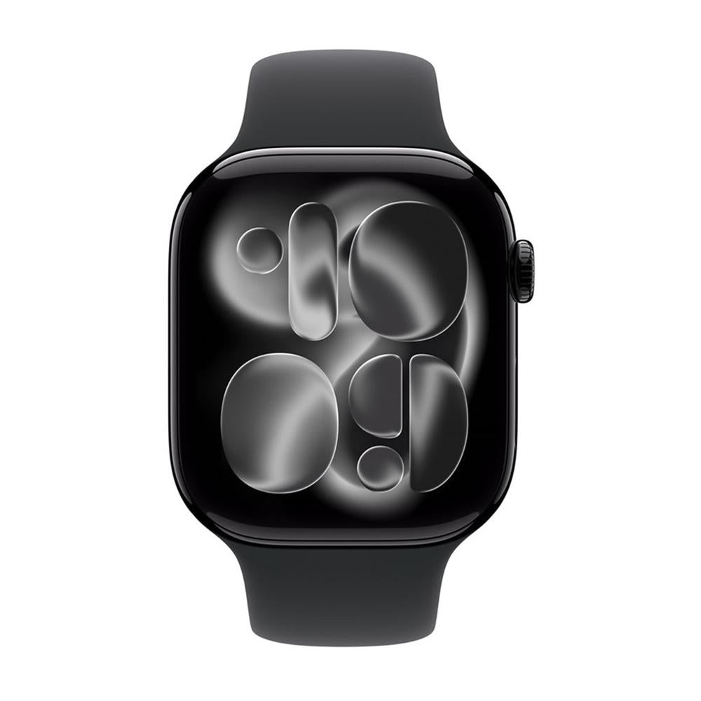Smartwatch apple watch s11 gps + cellular 46mm jet black aluminium case black sport band - m - l