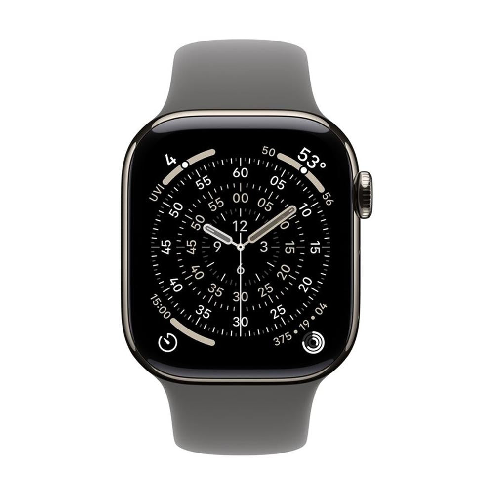 Smartwatch apple watch series 11 gps + cellular 42mm natural titanium stone gray sport loop m - l