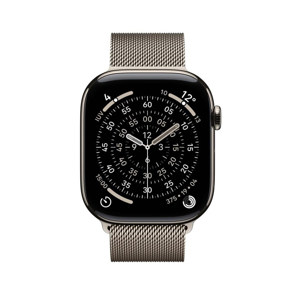 Smartwatch apple watch s11 gps + cellular 46mm natural titanium case natural milanese loop s - m
