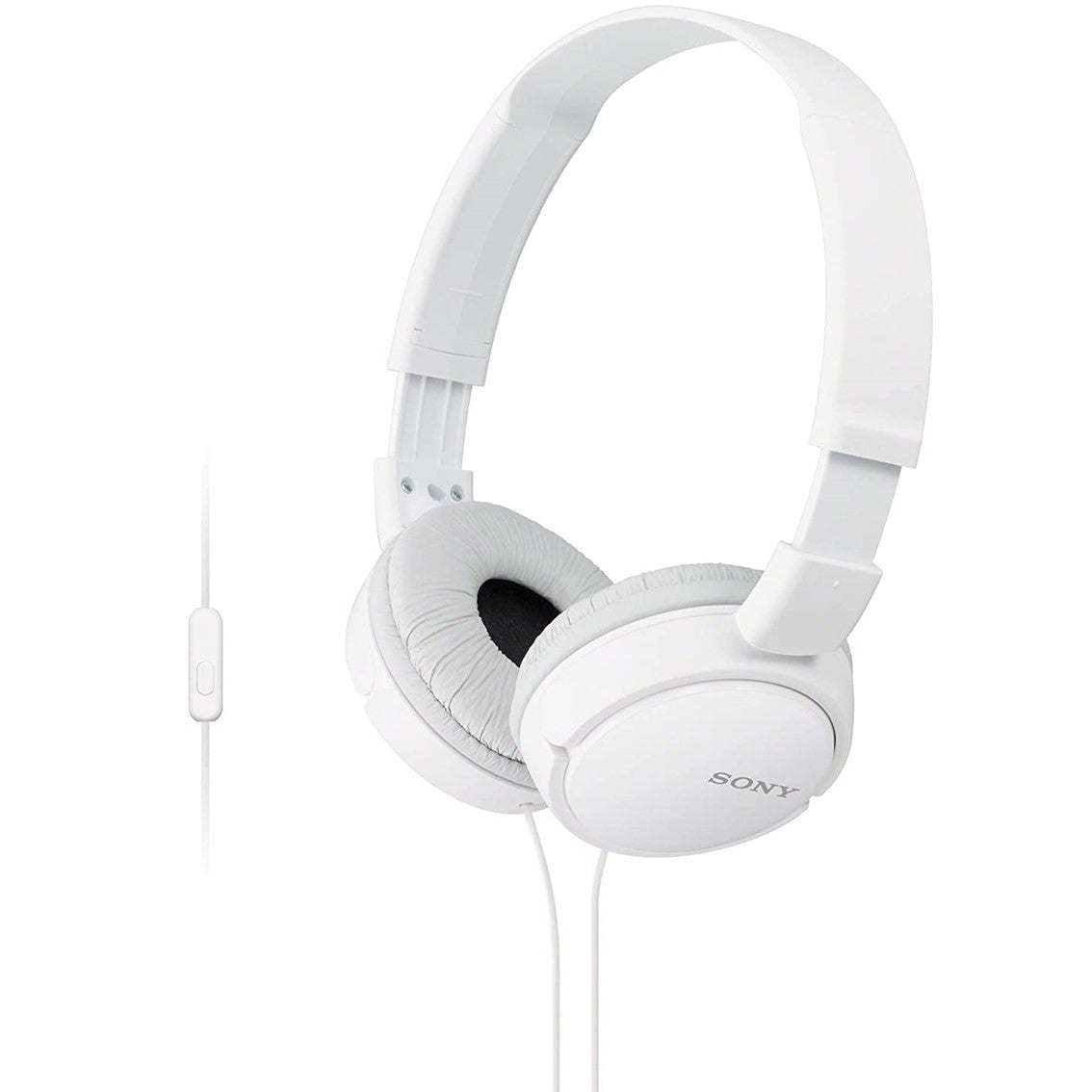 Auriculares sony mdrzx110apw - blanco - pleglable - microfono