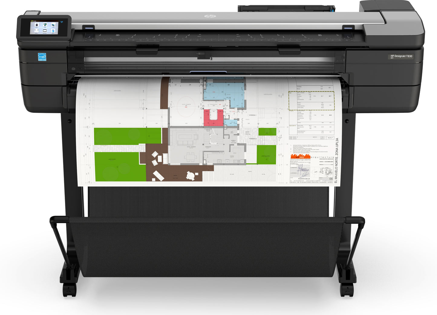 Plotter hp designjet t830 a0 36 pulgadas - 2400ppp - usb - red - wifi - wifi - direct - base impresora