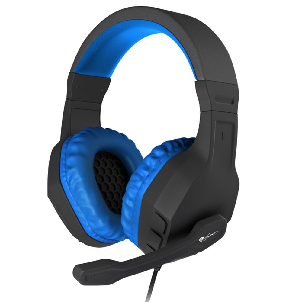Auriculares gaming genesis argon 200 mini jack negro - azul