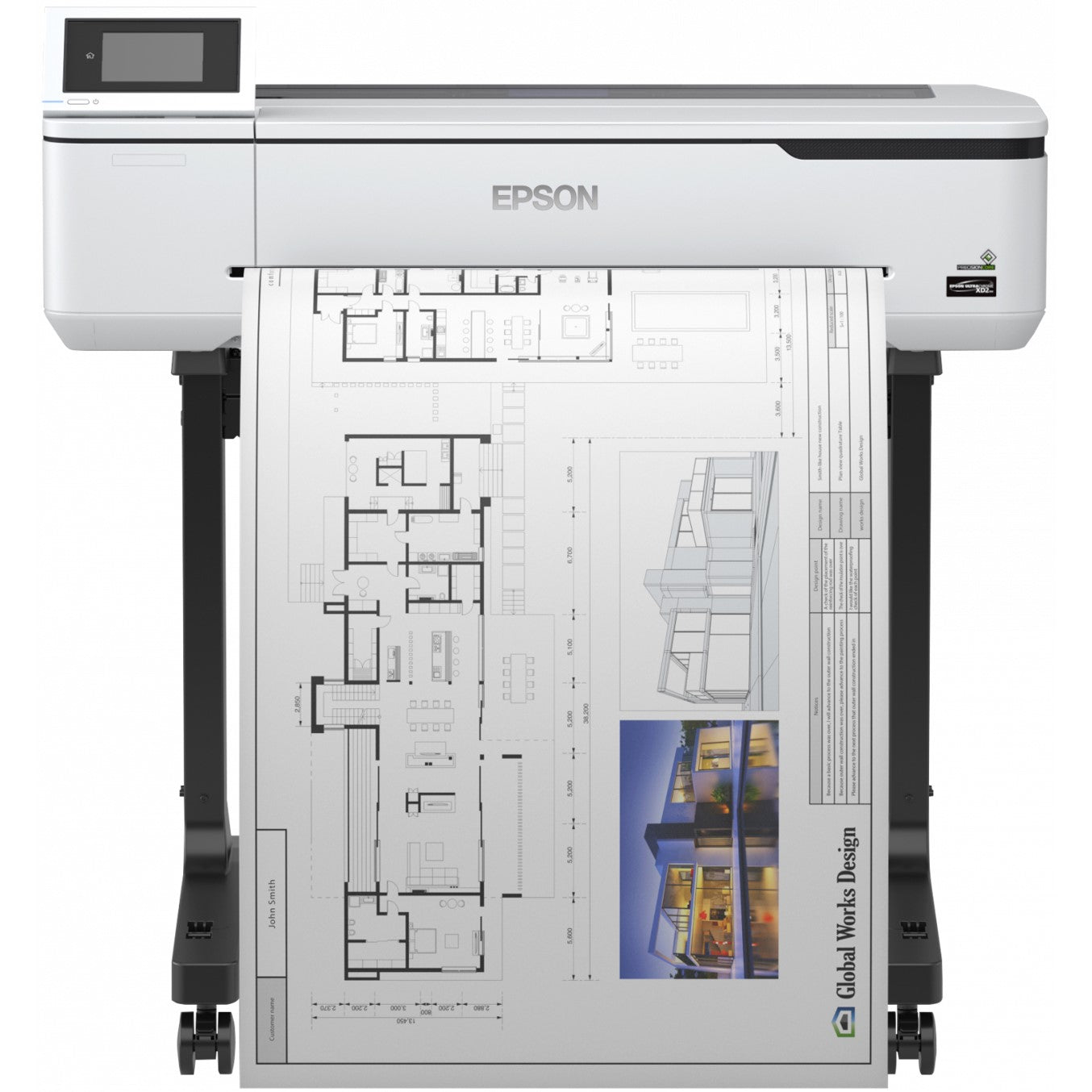 Plotter epson surecolor sc - t3100 a1 24 pulgadas -  2400ppp -  1gb -  usb -  red -  wifi -  wifi direct -  pedestal