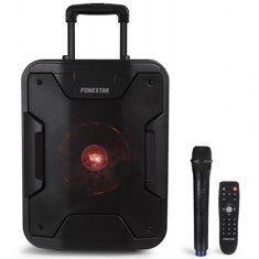 Altavoz portatil fonestar california 200w - jack - auxiliar - funcion karaoke - bluetooth - usb - mp3 - radio fm - microfono