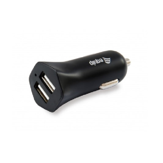 Cargador equip life 5v 2xusb  para coche 12 - 24v 2.4a 12w