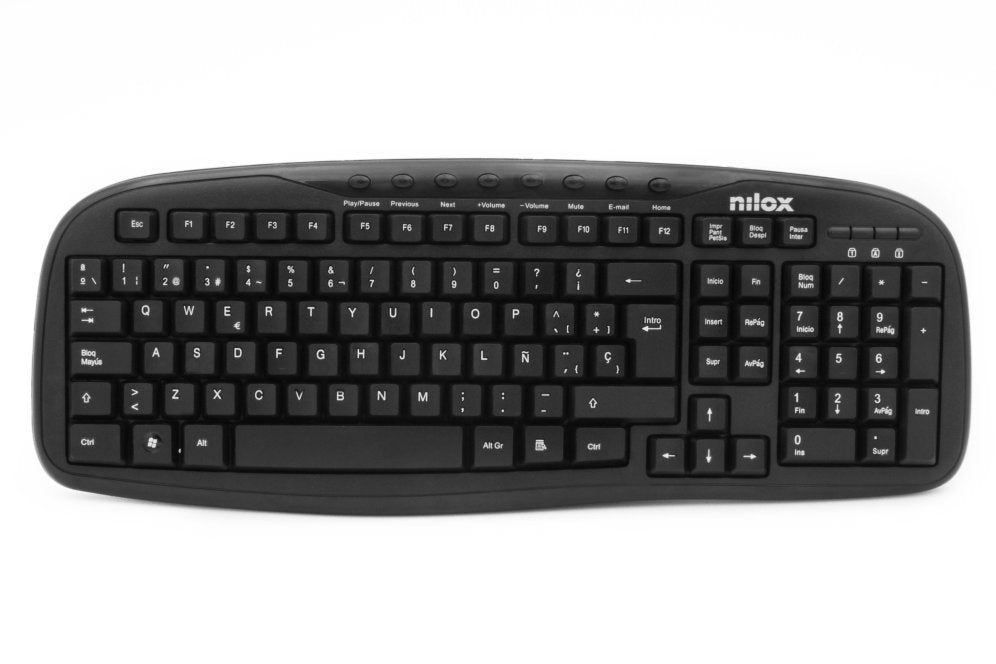 Teclado multimedia nilox usb negro