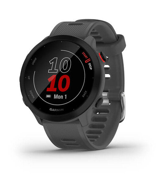 Reloj smartwatch garmin forerunner 55 bluetooth gps 42mm mip gris resistencia agua 5atm pulsómetro sueño