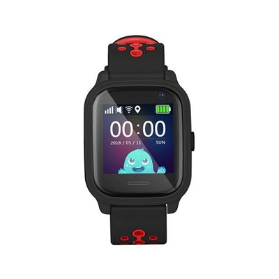 Reloj smartwatch leotec kids allo gps antiperdida negro y rojo 1.3 pulgadas