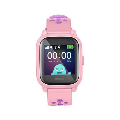 Reloj smartwatch leotec kids allo gps antiperdida rosa y morado 1.3 pulgadas