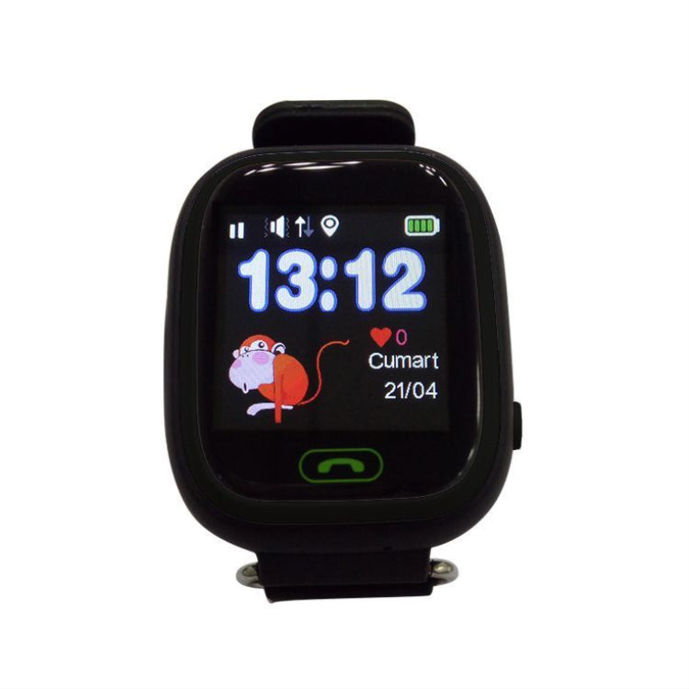 Reloj smartwatch leotec kids way gps antiperdida negro 1.22 pulgadas