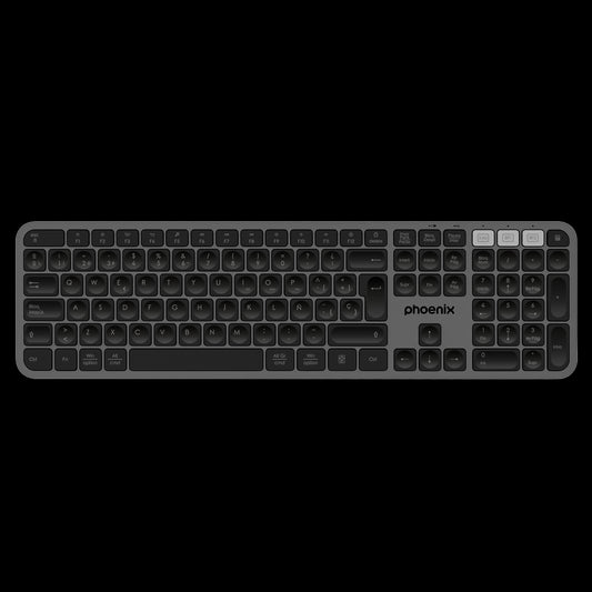 Teclado inalámbrico multidispositivo phoenix k300 blueooth dual y 2.4ghz
