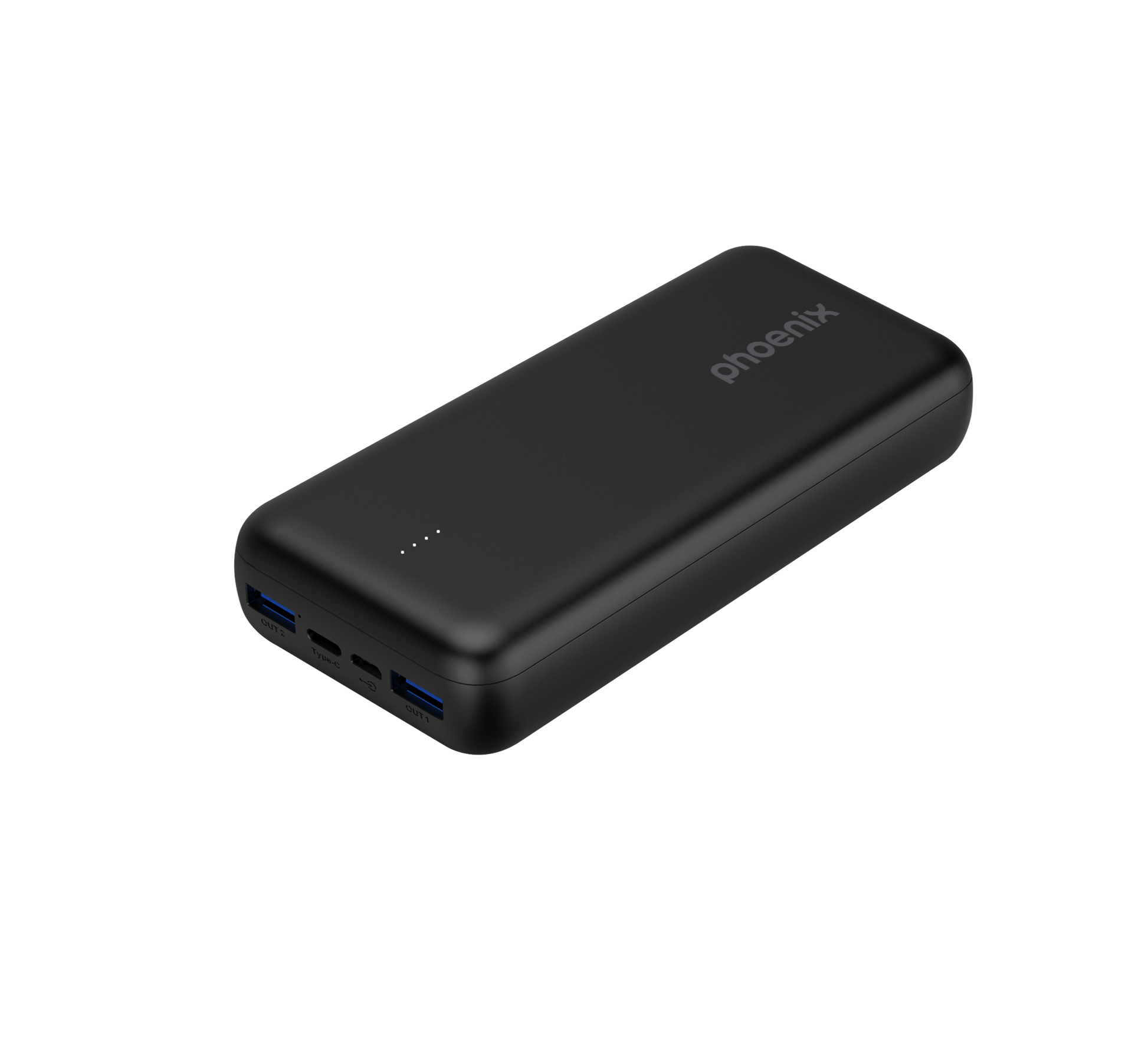 Phoenix powerbank batería externa 20000mah con 2 usb carga rapida y 1 usb tipo c pd