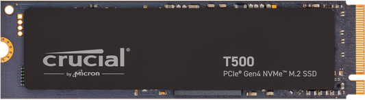Disco duro interno solido ssd crucial t500  2tb pcie nvme 4.0 x4