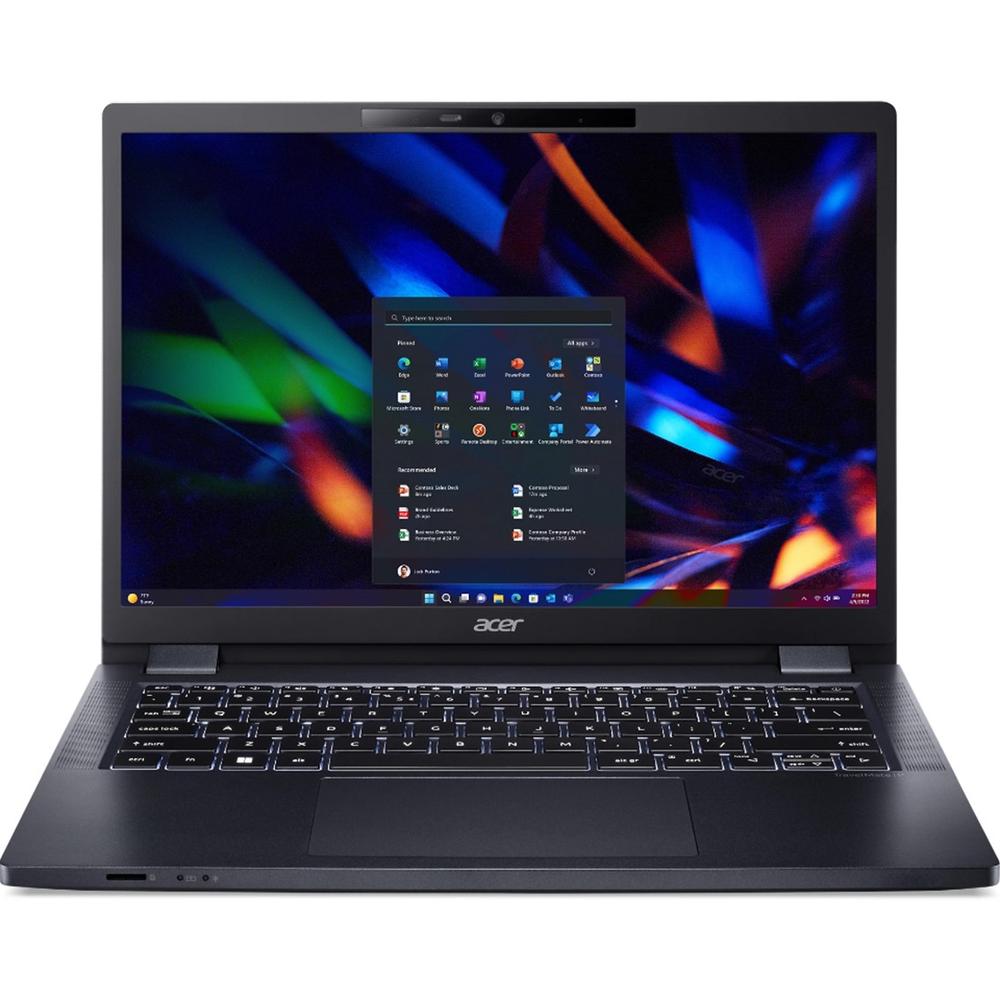 Travelmate p4 tmp414 - 53 - g2 - tco - 56cq intel core 5 120u porttil 35 -6 cm (14 pulgadas) wuxga 16 gb ddr5 - sdram 512 gb ssd wi - fi 6 (802.11ax) windows 11 pro azul