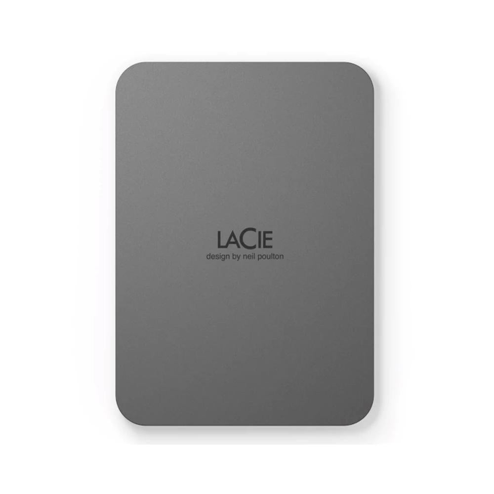 Disco duro externo lacie mobile secure 2tb 2.5 pulgadas usb tipo c gris