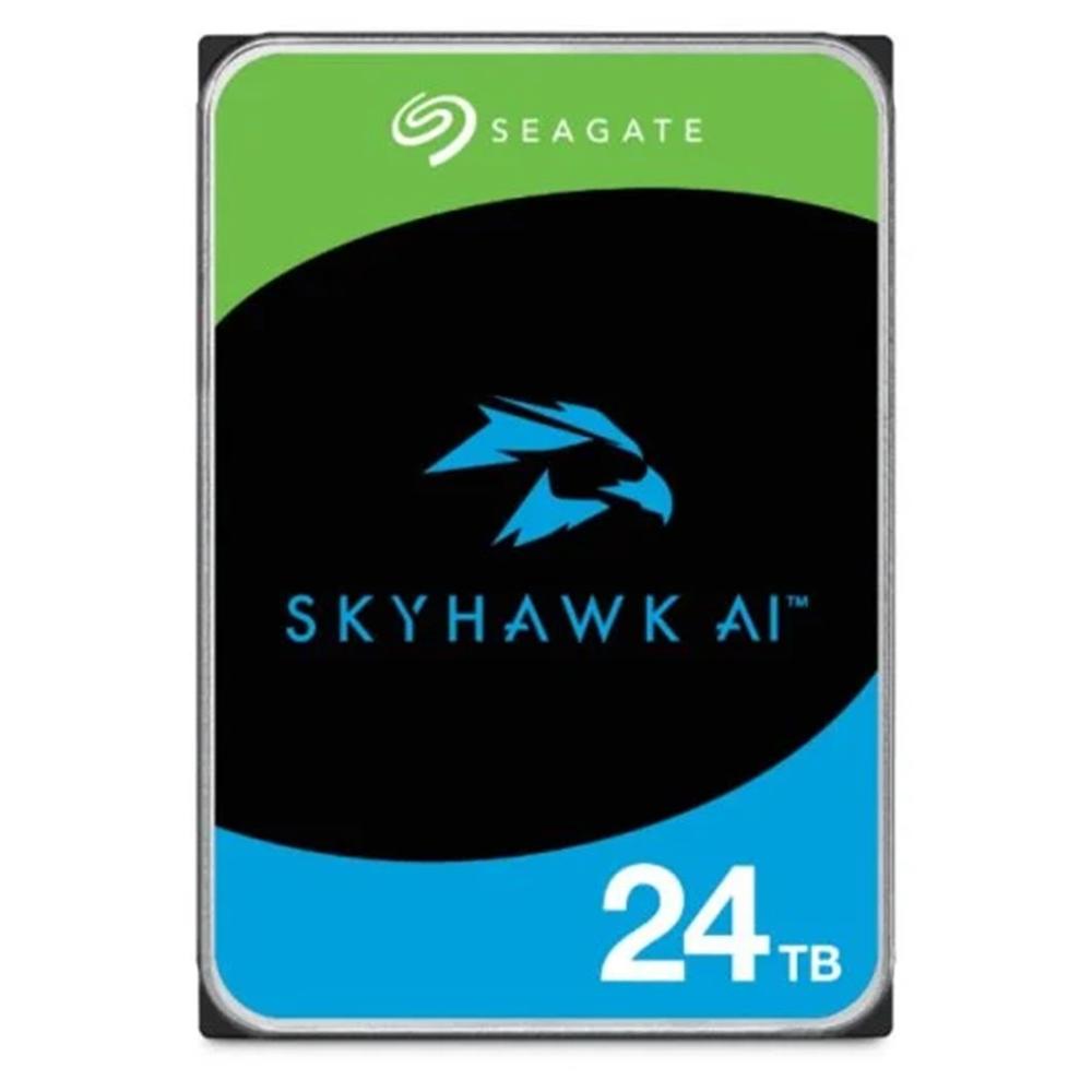 Disco duro interno hdd seagate skyhawk ai st24000ve002 24tb 3.5 pulgadas 7200rpm -  256mb -  sata3