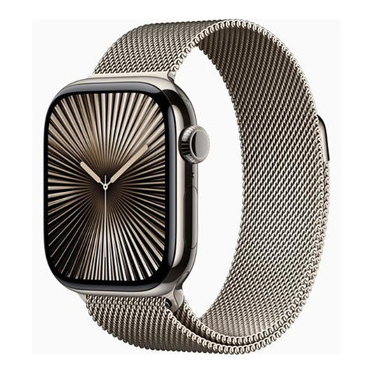 Smartwatch apple watch series 10 gps + cell 42mm natural titanium milanese loop m - l