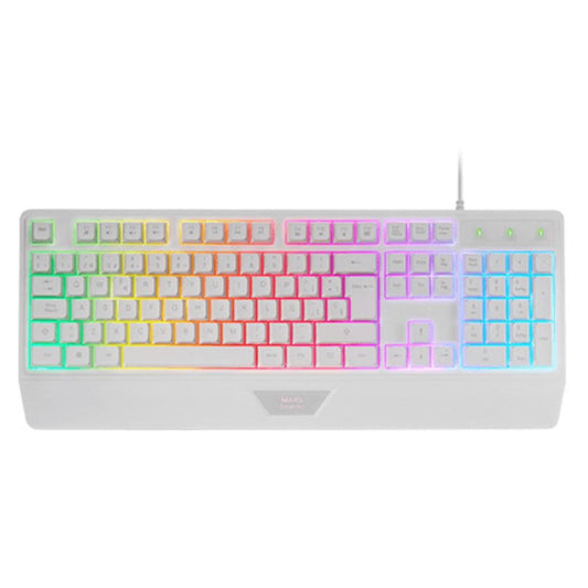Teclado mars gaming mk124 blanco