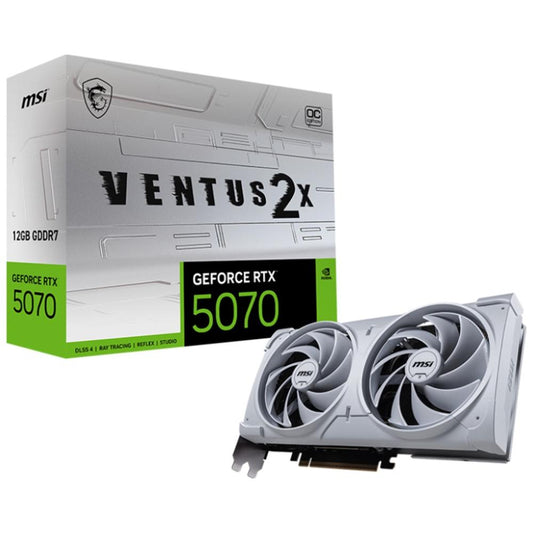 Tarjeta grafica msi rtx 5070 12gb ventus 2x oc white