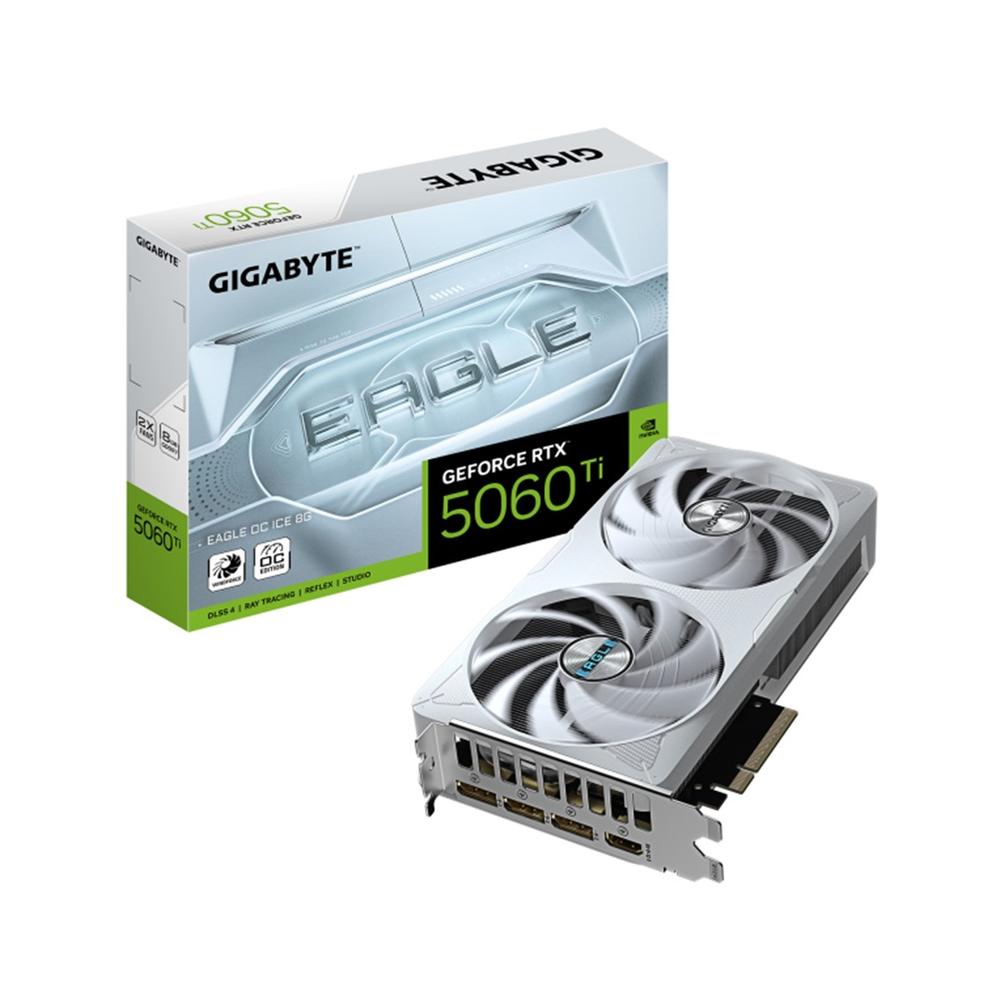 Tarjeta grafica gigabyte rtx 5060 ti eagle ice oc 8gb gddr7 white
