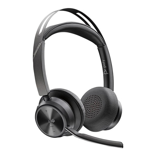 Auriculares poly voyager focus 2 inalambrico negro