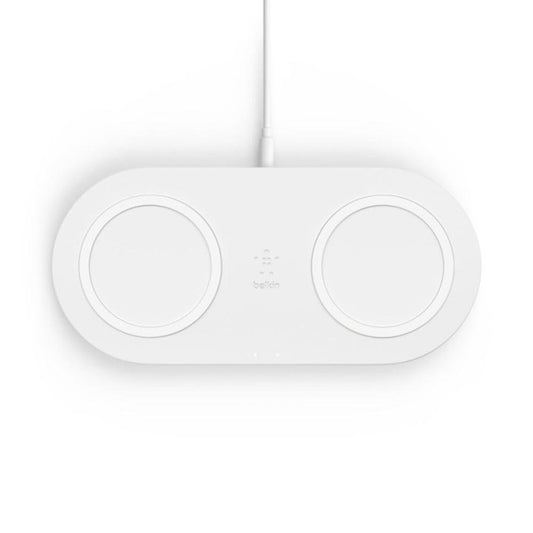 Base de carga inalambrica doble belkin wiz002vfwh blanca