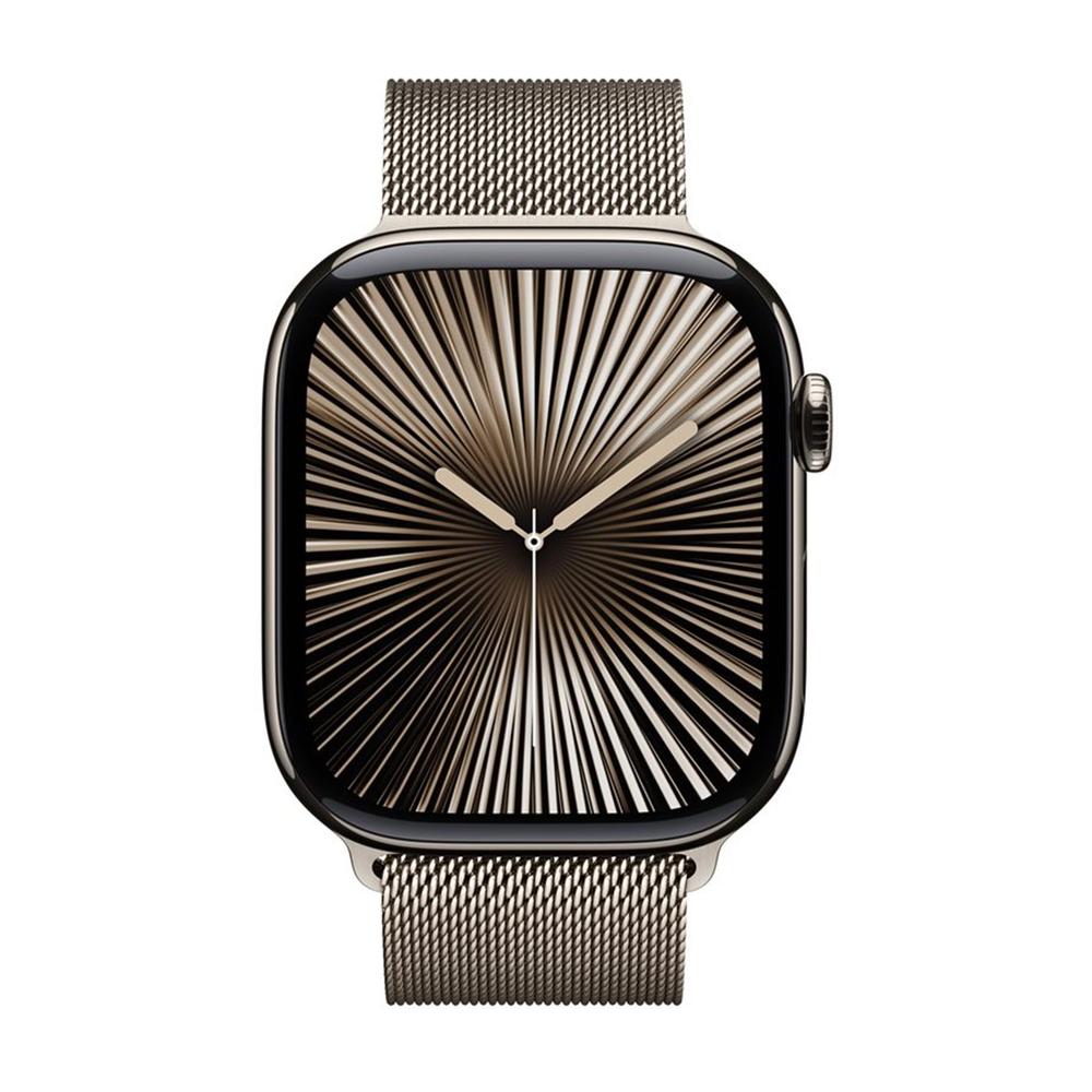 Smartwatch apple watch series 10 gps + cell 46mm natural titanium milanese loop m - l