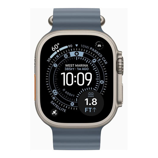 Smartwatch apple watch ultra 3 gps + cellular 49mm natural titanium case  anchor blue ocean band