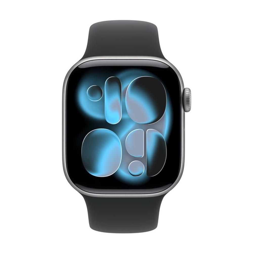 Smartwatch apple watch s11 gps 42mm space grey aluminium case black sport band -  s - m