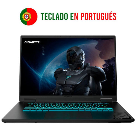 Portatil gigabyte a16 3vhk3pt864sd r7 - 260 -  32gb -  ssd 1tb -  rtx 5060 8gb -  16 pulgadaswuxga -  freedos portugues