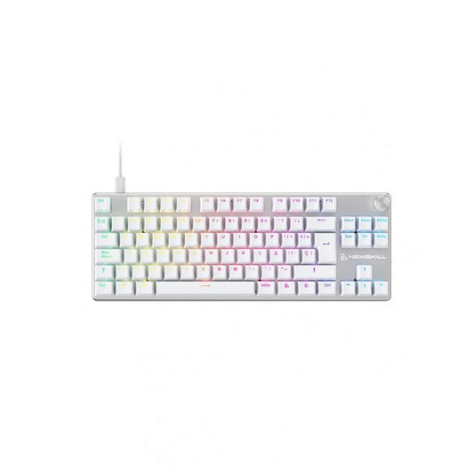 Teclado gaming newskill serike tkl v2 rgb  blanco