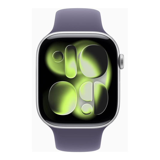 Smartwatch apple watch series 11 gps + cellular 46mm silver case purple mist sport band s - m