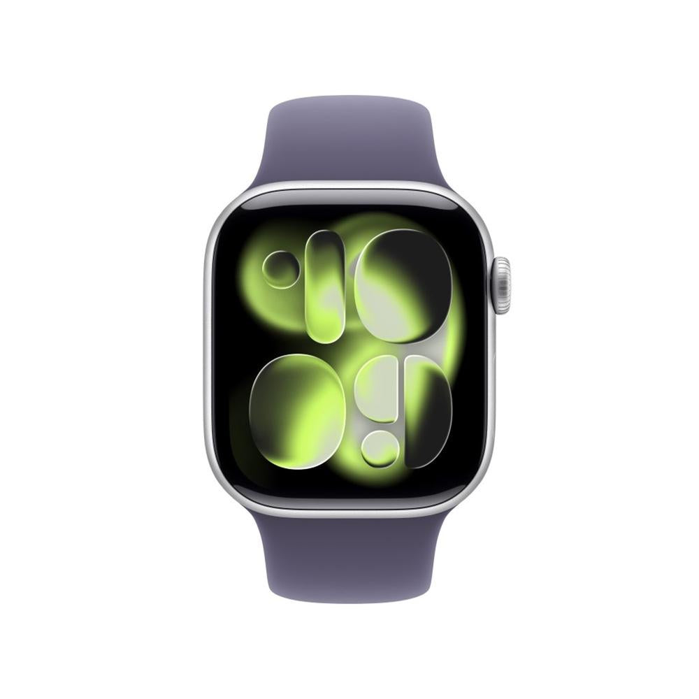 Smartwatch apple watch s11 gps + cellular 42mm silver aluminium case purple fog sport band s - m