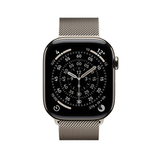 Smartwatch apple watch s11 gps + cellular 46mm natural titanium case natural milanese loop s - m