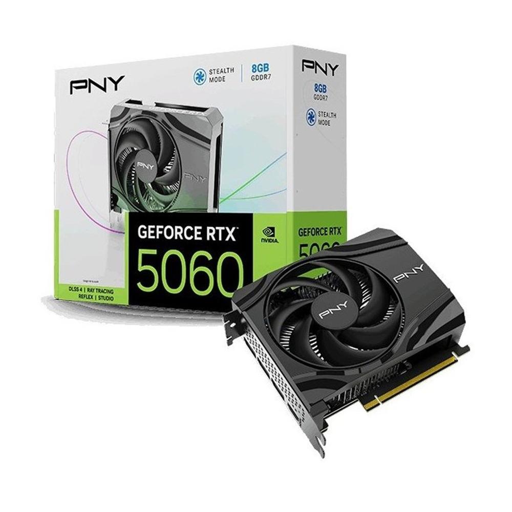 Tarjeta grafica pny geforce rtx 5060 8gb gddr7 -  3x dp -  1x hdmi pci express 5.0