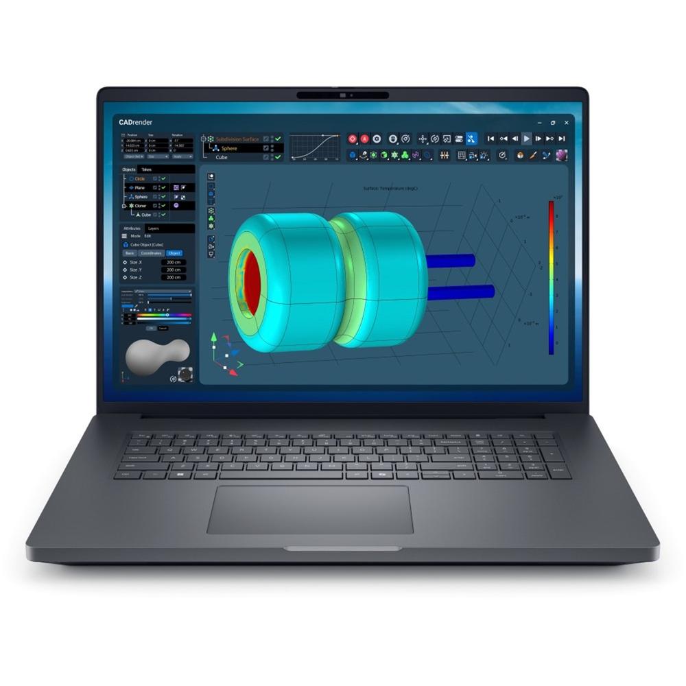 Portatil dell pro max 18 plus mb18250 u7 - 265hx -  32gb -  ssd 1tb -  rtx pro 2000 8gb -  18 pulgadas qhd+ -  w11p