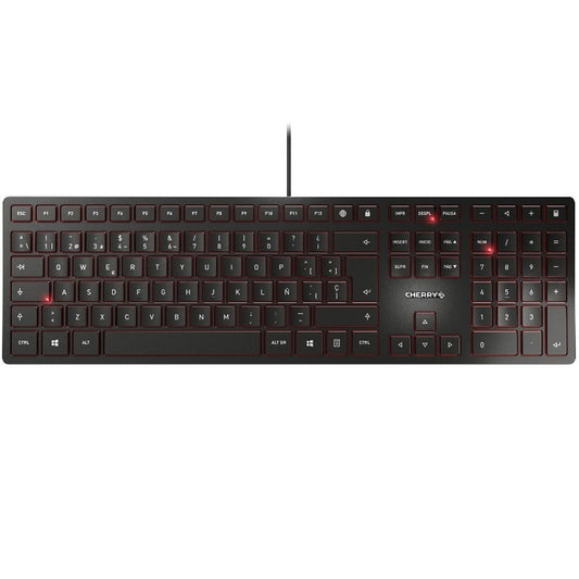 Teclado cherry kc 6000 slim ultraplano negro