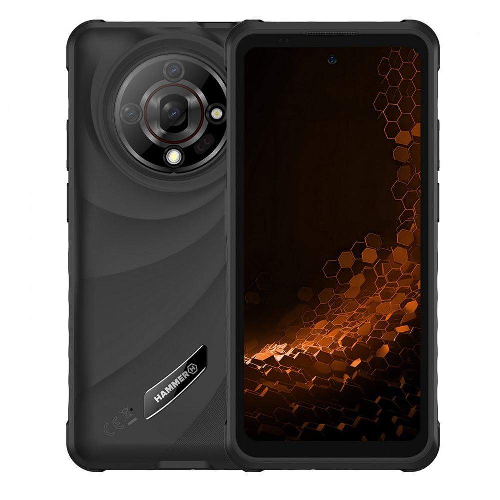Telefono movil smartphone rugerizado hammer iron 6 - 6gb - 128gb - 6.56 pulgadas - negro