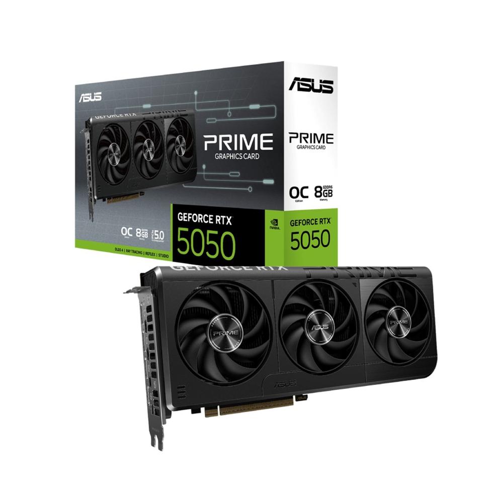 Tarjeta graficas asus prime rtx 5050 8gb gddr6 -  3x dp -  1x hdmi pci express 5.0