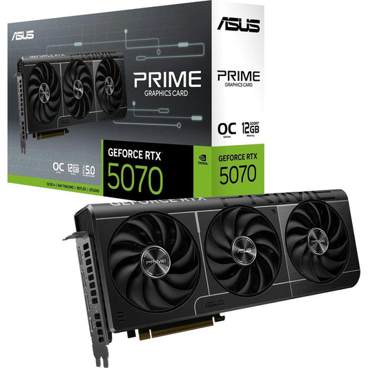 Tarjeta grafica asus prime rtx 5070 12gb gddr7 -  3x dp -  1x hdmi pci express 5.0