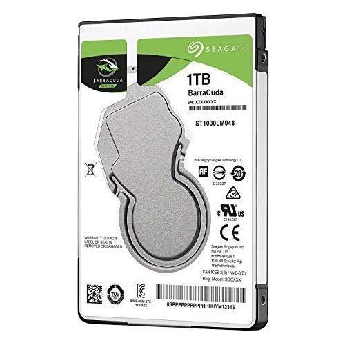 Disco duro interno hdd seagate barracuda st1000lm048 1tb 2.5 pulgadas sata 7mm  5400rpm  buffer 128mb
